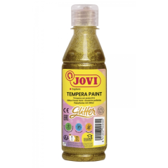 Jovi Glitter Tempera - Tempera liquide à base d'eau - Particules de paillettes - Excellente performance - Séchage rapide - Fluid