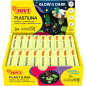 Plateau Jovi avec 18 tablettes de pâte à modeler fluorescente de 50 g - Très malléable - Ne sèche pas