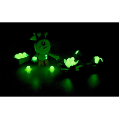Plateau Jovi avec 18 tablettes de pâte à modeler fluorescente de 50 g - Très malléable - Ne sèche pas