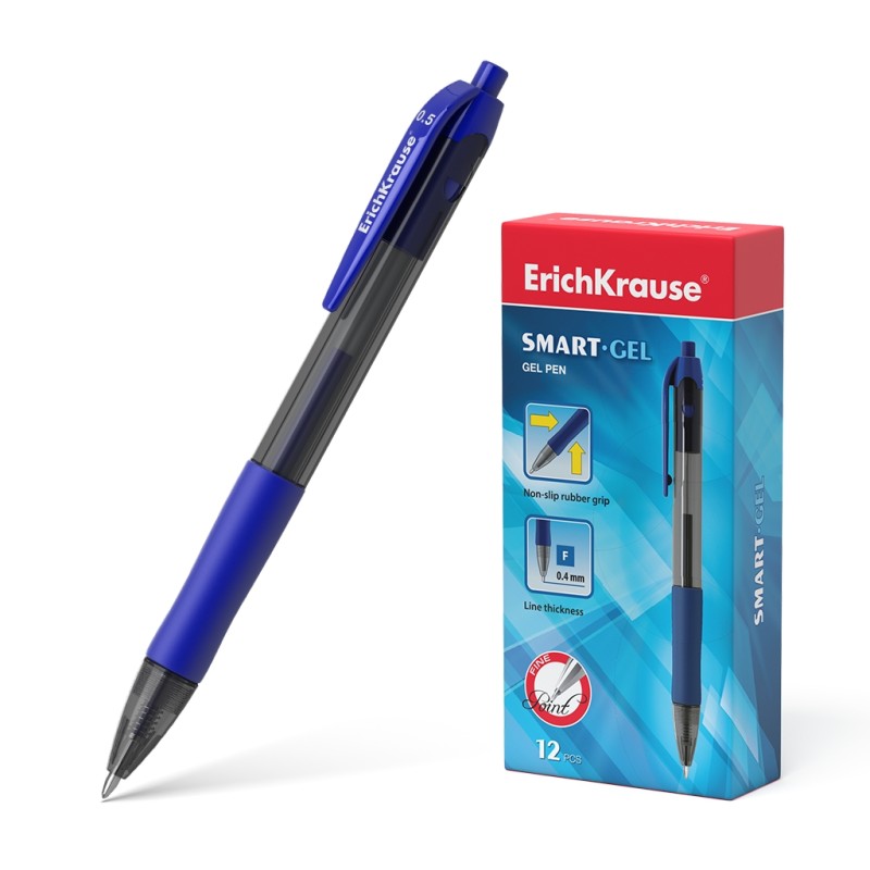 Stylo gel automatique 0,5 mm Erichkrause Smart-Gel x12 Stylo gel automatique 0,5 mm Erichkrause Smart-Gel x12