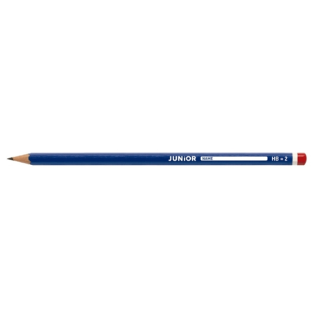 Blister Alpino Junior de 6 crayons graphite HB + taille-crayon + gomme - Espace pour le nom