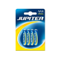 Lot de 4 piles salines AAA Jupiter R03 - Piles salines pour appareils basse consommation