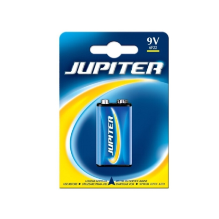 Pile saline Jupiter 6F22 (1 unité) - Pile saline pour appareils basse consommation
