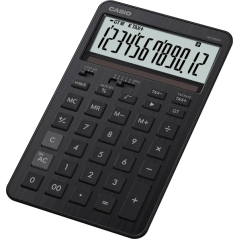 Casio JW-200DQ Calculadora de Sobremesa Compacta con Pantalla LCD de 12 Digitos - Calculo de Impuestos, Porcentajes, Raiz Cuadra