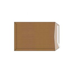 Lot de 250 enveloppes en papier kraft 90 g - Dimensions 250 x 353 mm - Autocollantes avec bande silicone - Marron