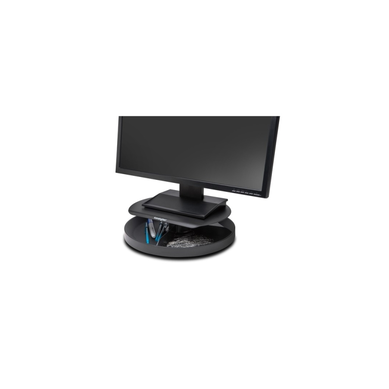 Support rotatif Kensington Smartfit Spin 2 - Organiseur rotatif - Supporte les écrans jusqu'à 18 kg - Hauteur réglable - Noir