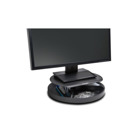 Support rotatif Kensington Smartfit Spin 2 - Organiseur rotatif - Supporte les écrans jusqu'à 18 kg - Hauteur réglable - Noir