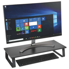 Kensington Essential Extra Wide Monitor Stand - Peut contenir deux moniteurs - Espace de stockage - Noir
