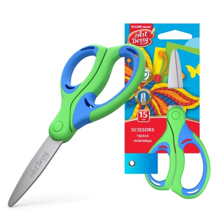 ✅ Ciseaux Erichkrause Artberry Combi - Lames en acier inoxydable - Extrémités arrondies - Résistant à la cor en stock