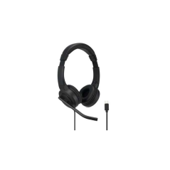 Casque Kensington H1000 avec microphone USB-C - Bandeau réglable - Coussinets d'oreille rembourrés - Commandes sur câble - Câble