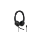 Casque Kensington H1000 avec microphone USB-C - Bandeau réglable - Coussinets d'oreille rembourrés - Commandes sur câble - Câble