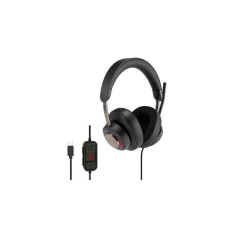 Casque Circumaural Kensington H2000 avec Microphone USB-C - Bandeau Réglable - Coussinets en Gel avec Effet de Refroidissement -