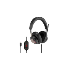 Casque Circumaural Kensington H2000 avec Microphone USB-C - Bandeau Réglable - Coussinets en Gel avec Effet de Refroidissement -