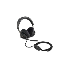 Casque Circumaural Kensington H2000 avec Microphone USB-C - Bandeau Réglable - Coussinets en Gel avec Effet de Refroidissement -