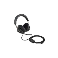 Casque Circumaural Kensington H2000 avec Microphone USB-C - Bandeau Réglable - Coussinets en Gel avec Effet de Refroidissement -