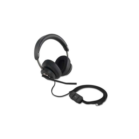 Casque Circumaural Kensington H2000 avec Microphone USB-C - Bandeau Réglable - Coussinets en Gel avec Effet de Refroidissement -