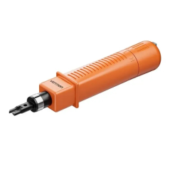 Outil d'insertion de câbles Vention RJ45/RJ11 - Multifonctionnel pour insérer, sertir et couper les câbles - Puissance d'impact