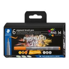 coffret six marqueurs pinceau Staedtler