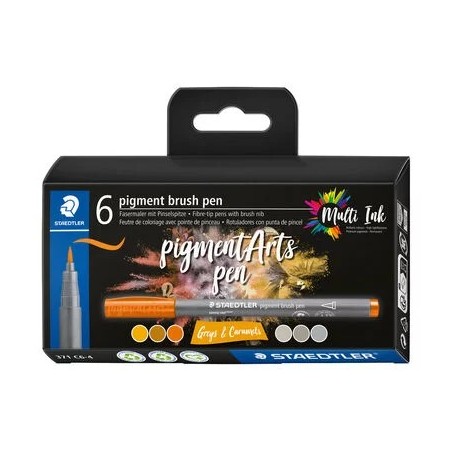 coffret six marqueurs pinceau Staedtler