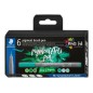 Staedtler 371 lot de 6 marqueurs pointe pinceau souple