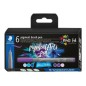 Staedtler 371 lot de 6 marqueurs pointe pinceau souple