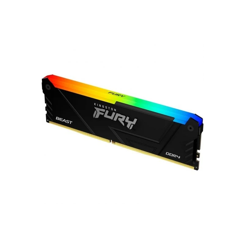 Mémoire RAM Kingston Fury Beast RGB DDR4 3200 MHz 32 Go CL16 - Éclairage RVB