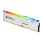 Mémoire RAM Kingston Fury Beast RGB DDR5 6000 MT/s 16 Go 1,4 V CL30 DIMM - Blanche