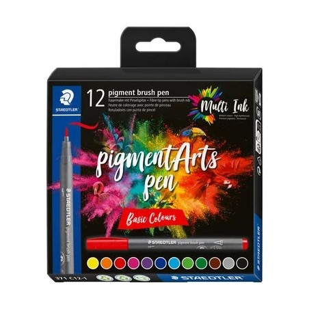 coffret 12 feutres pinceau Staedtler