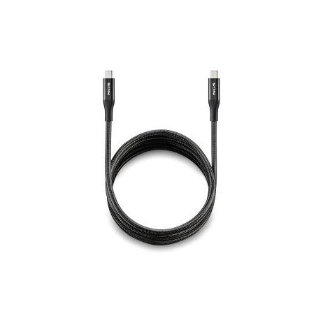 Câble NGS USB-C mâle vers USB-C mâle 2.0 - Charge ultra-rapide jusqu'à 240 W - Longueur : 2 m - Noir