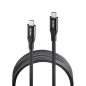 Câble NGS USB-C mâle vers USB-C mâle 2.0 - Charge ultra-rapide jusqu'à 240 W - Longueur : 2 m - Noir