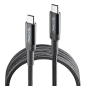 Câble NGS 2.0 USB-C Mâle vers USB-A Mâle - Charge ultra-rapide jusqu'à 65W - Longueur 2m - Couleur Noir