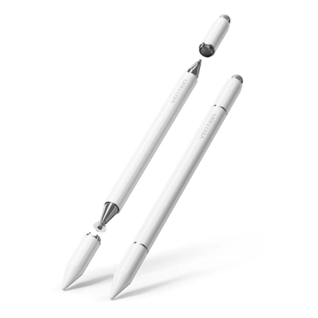 Stylet numérique 3-en-1 Vention pour tablettes et smartphones - Rechargeable - Acier inoxydable - Magnétique - Aluminium - Tripl