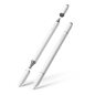 Stylet numérique 3-en-1 Vention pour tablettes et smartphones - Rechargeable - Acier inoxydable - Magnétique - Aluminium - Tripl