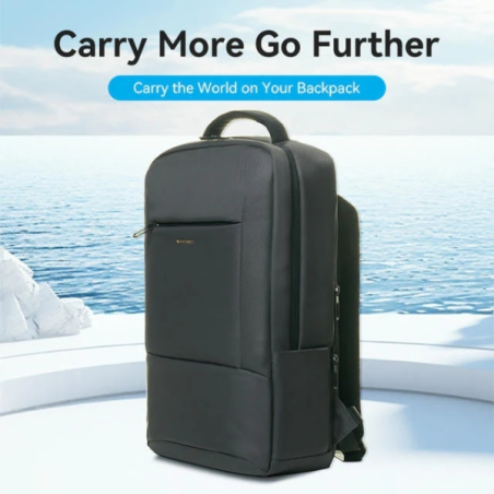 Sac à dos Vention pour ordinateurs portables jusqu'à 17,3 pouces - Capacité 26 L - Imperméable - Polyester - 50 x 32 x 16 cm - N