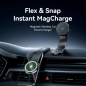Support de charge magnétique pour smartphone Vention - 15 W - USB-C - Adhésif 3M et Velcro - Pliable - Noir