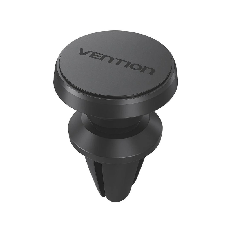 Support magnétique pour smartphone de voiture Vention - Fixation par clip - Alliage d'aluminium - Silicone - Noir