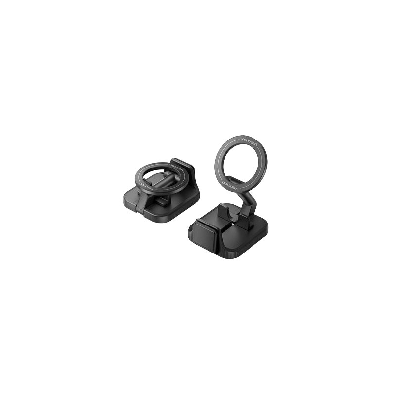 Support magnétique de bureau pour smartphone Vention - Pliable - Idéal pour les voyages - Noir