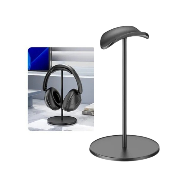 Support de casque de bureau Vention - Universel - En forme de U - 235 x 115 x 115 mm - Noir