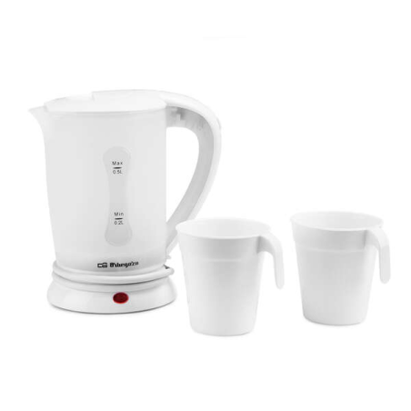 Bouilloire compacte Orbegozo KT 4500 - Idéale pour les voyages - Puissante et sûre - Design moderne et élégant - Facile à utilis
