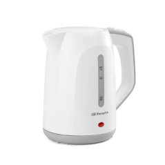 Orbegozo KT 5011 Bouilloire Rapide et Sûre - Puissance 1100W - Capacité 1L - Poignée Toucher Froid - Résistance Cachée - Base Ro