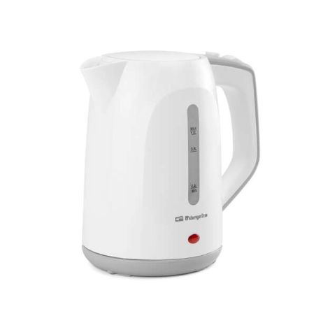 Orbegozo KT 5011 Bouilloire Rapide et Sûre - Puissance 1100W - Capacité 1L - Poignée Toucher Froid - Résistance Cachée - Base Ro