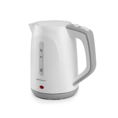 Orbegozo KT 5011 Bouilloire Rapide et Sûre - Puissance 1100W - Capacité 1L - Poignée Toucher Froid - Résistance Cachée - Base Ro
