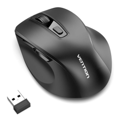 Souris sans fil ergonomique Vention pour droitiers - 6 boutons - 4000 dpi - Bluetooth - Portée de 10 m - Fonctionne sur piles -