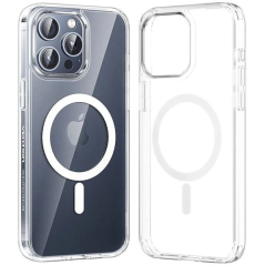 Coque rigide Vention pour iPhone 13 Pro - Anneau magnétique MagSafe - Transparente