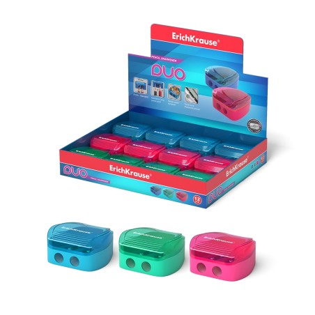 Taille-crayons doubles ErichKrause fluo