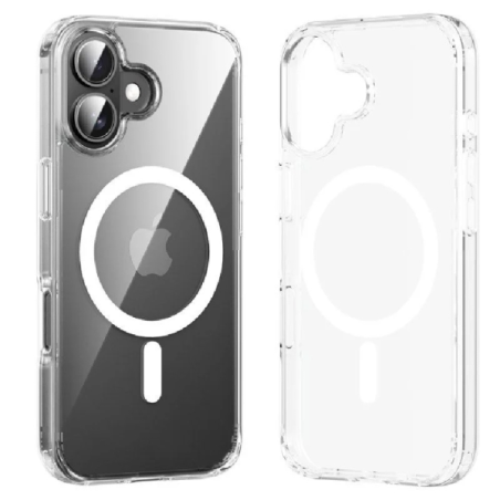 Coque rigide Vention pour iPhone 16 Pro - Anneau magnétique MagSafe - Compatible avec la recharge sans fil - Résistante au jauni