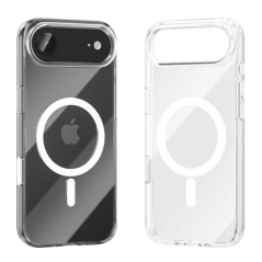 Coque rigide Vention Concise Impact pour iPhone 17 Air - Anneau magnétique MagSafe - Compatible avec la recharge sans fil - Rési