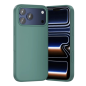 Coque en silicone Vention pour iPhone 17 Pro - Anneau magnétique MagSafe - Compatible avec la recharge sans fil - Aigue-marine