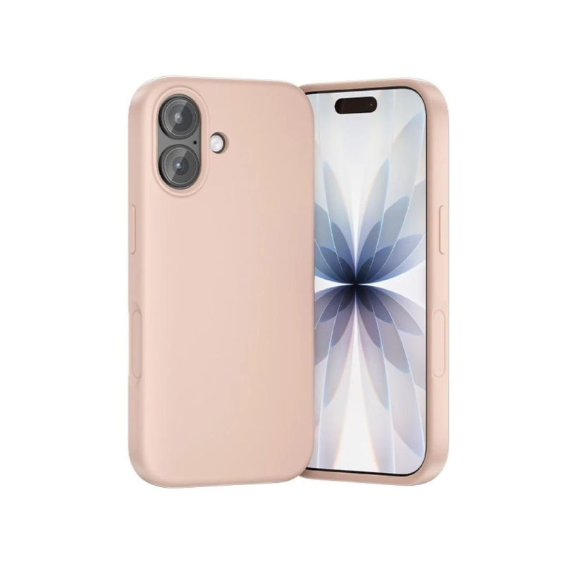 Coque en silicone Vention pour iPhone 17 - Anneau magnétique MagSafe - Compatible avec la recharge sans fil - Rose