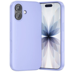 Coque en silicone Vention pour iPhone 17 - Anneau magnétique MagSafe - Compatible avec la recharge sans fil - Violet